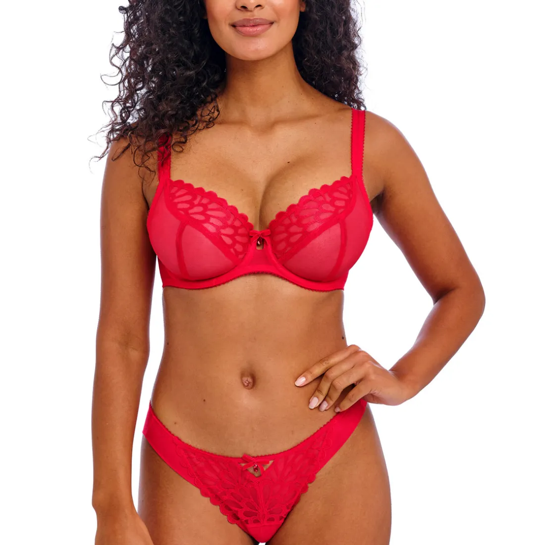Soutien-Gorge Plongeant Rouge