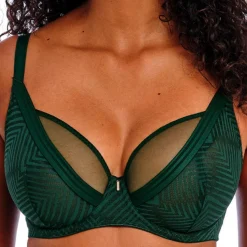 soutien-gorge plongeant vert émeraude