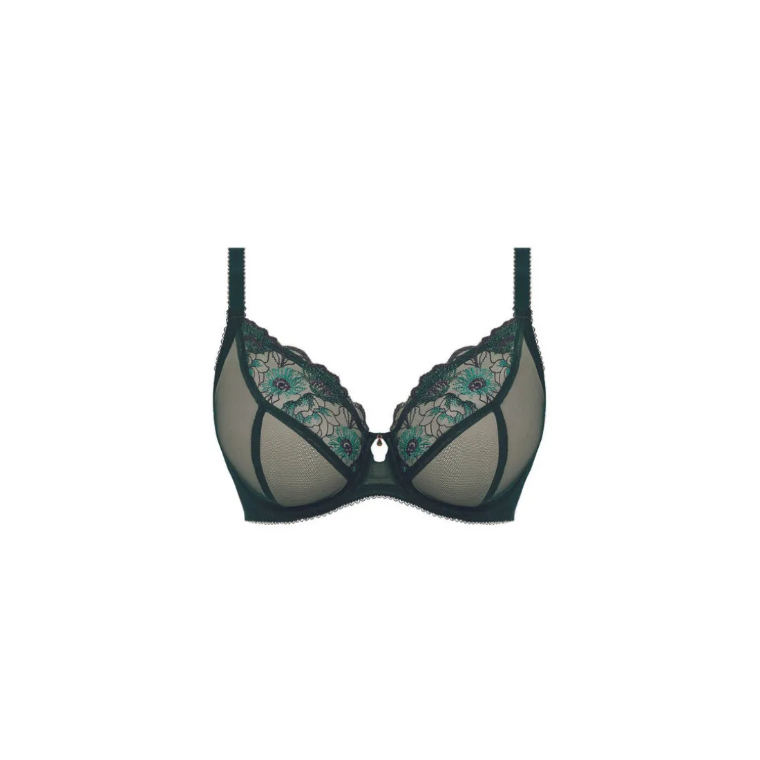 soutien-gorge Plongeant vert émeraude