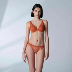 Soutien-gorge push-up armatures - Orange