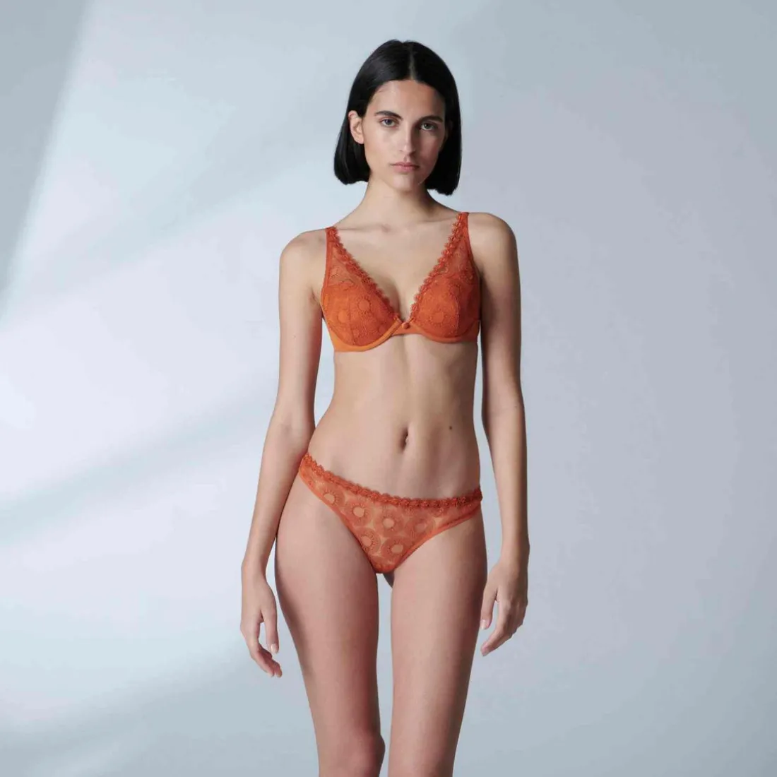 Soutien-gorge push-up armatures - Orange