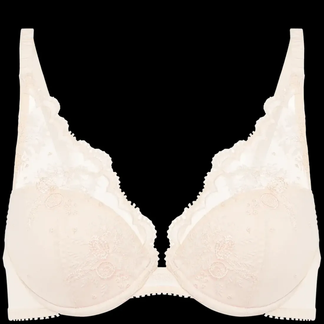 Soutien-gorge push-up décolleté plongeant Rose