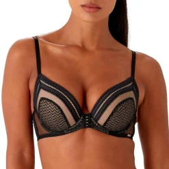 Soutien-gorge push-up plongeant armatures
