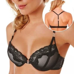 Soutien-gorge push-up Tentation POMM'POIRE - Noir