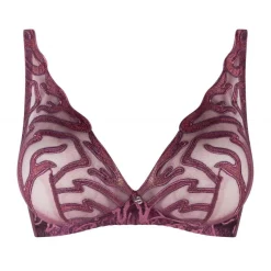 Soutien-gorge Sans Armatures motif graphique - Rouge Louisa Bracq