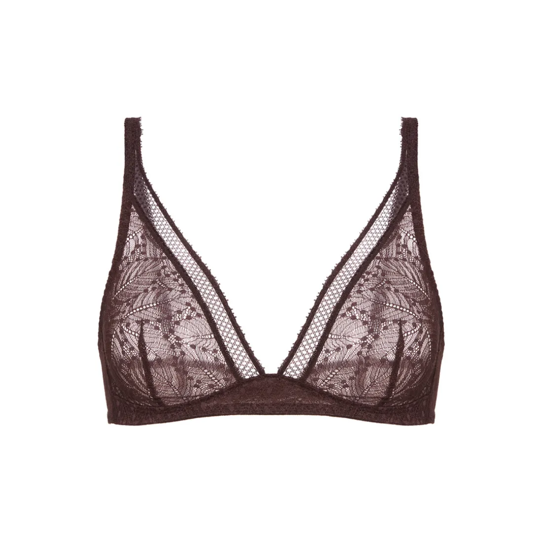 Soutien-gorge sans armatures structuré - Brun Foncé marron