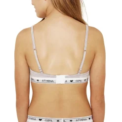 Soutien-gorge sans armature à coques fille Coton Ultra Doux Girl By gris