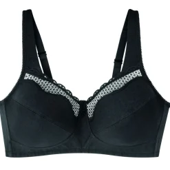Soutien-gorge sans armatures noir-SOFT CUPS en coton
