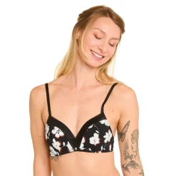 Soutien-gorge sans armatures coques souples noir Cookie