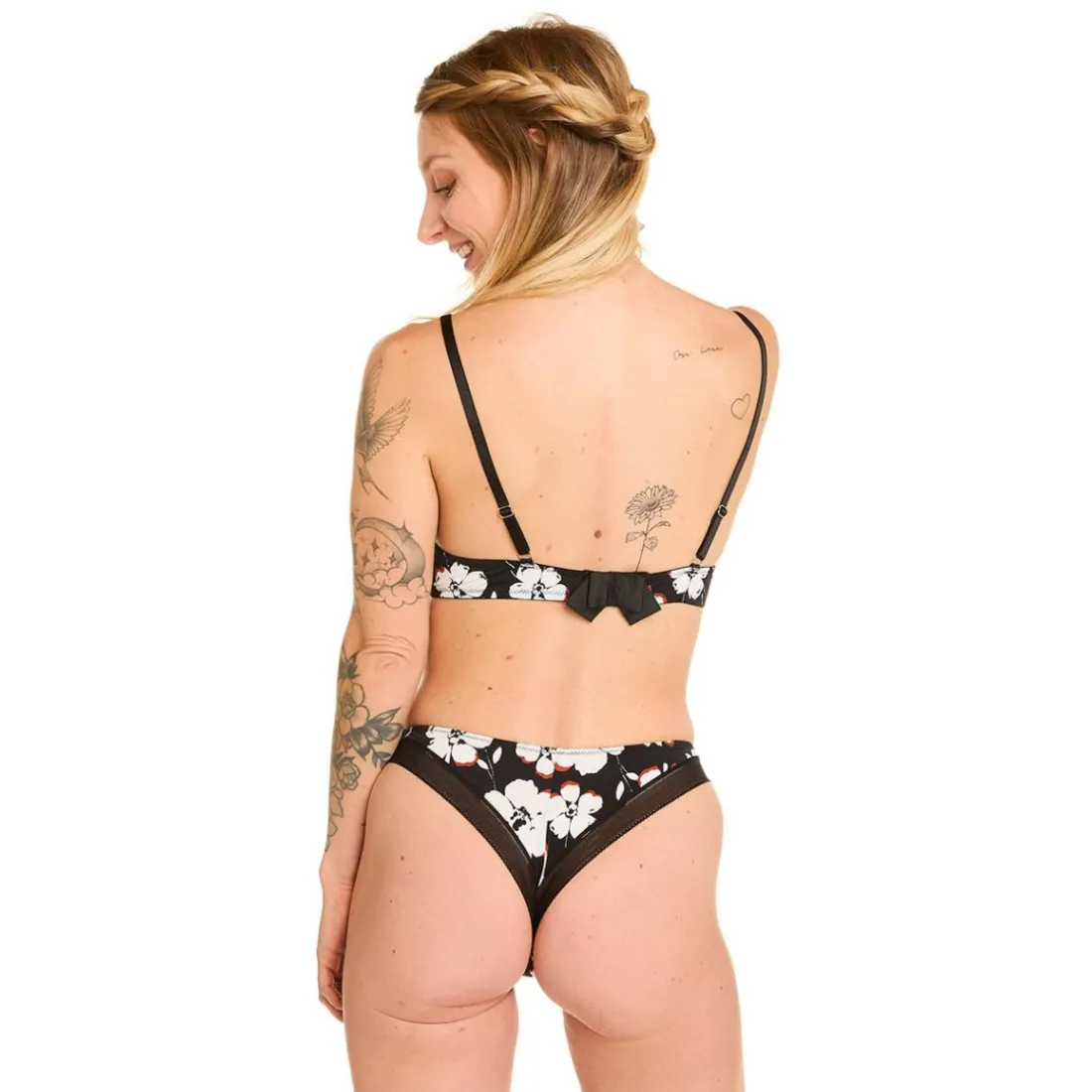 Soutien-gorge sans armatures coques souples noir Cookie