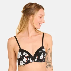 Soutien-gorge sans armatures coques souples noir Cookie
