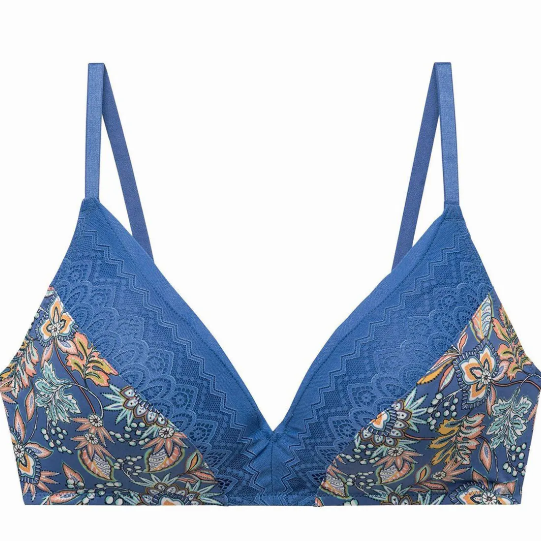 Soutien-gorge sans armatures coque souple bleu Gazette