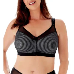 Soutien-gorge sans armatures ouverture devant - Gris