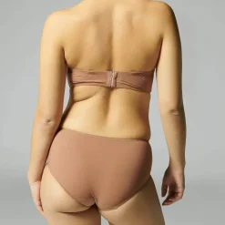 Soutien-gorge sans bretelles en Spacer 3D Brun coco