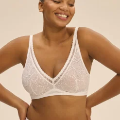 Soutien-gorge sans-armatures structuré Blanc