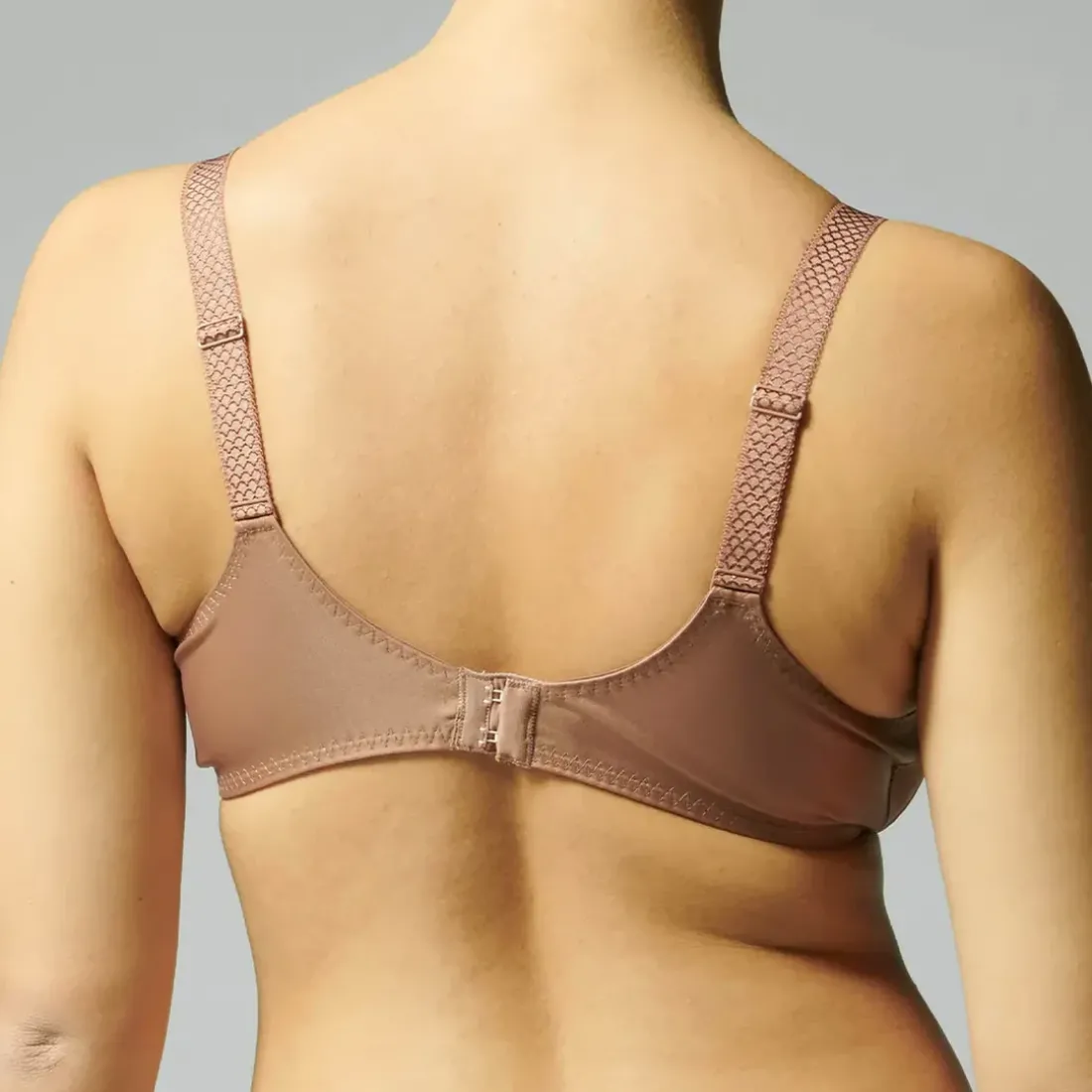 Soutien-gorge sans-armatures structuré - Brun coco