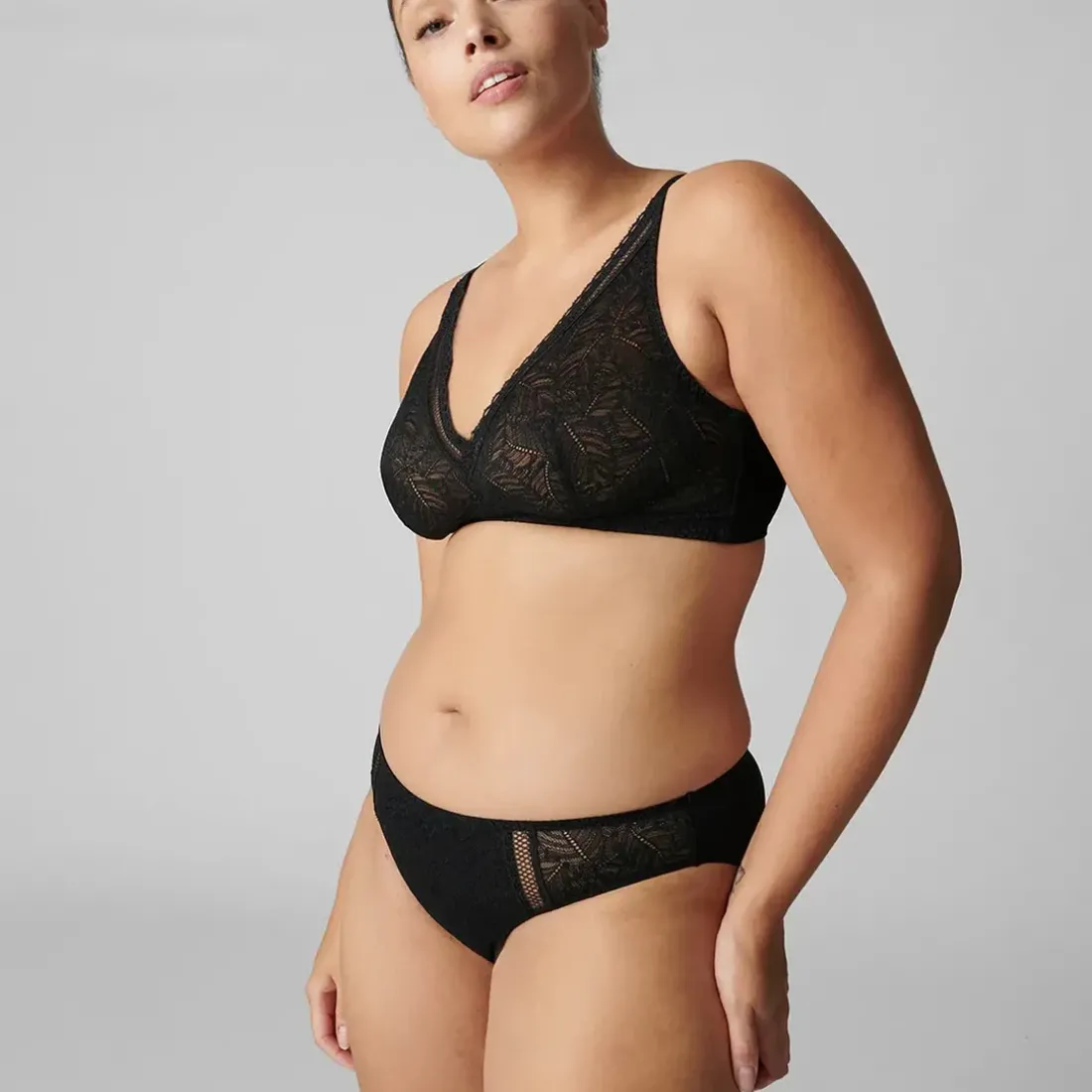 Soutien-gorge sans-armatures structuré Noir