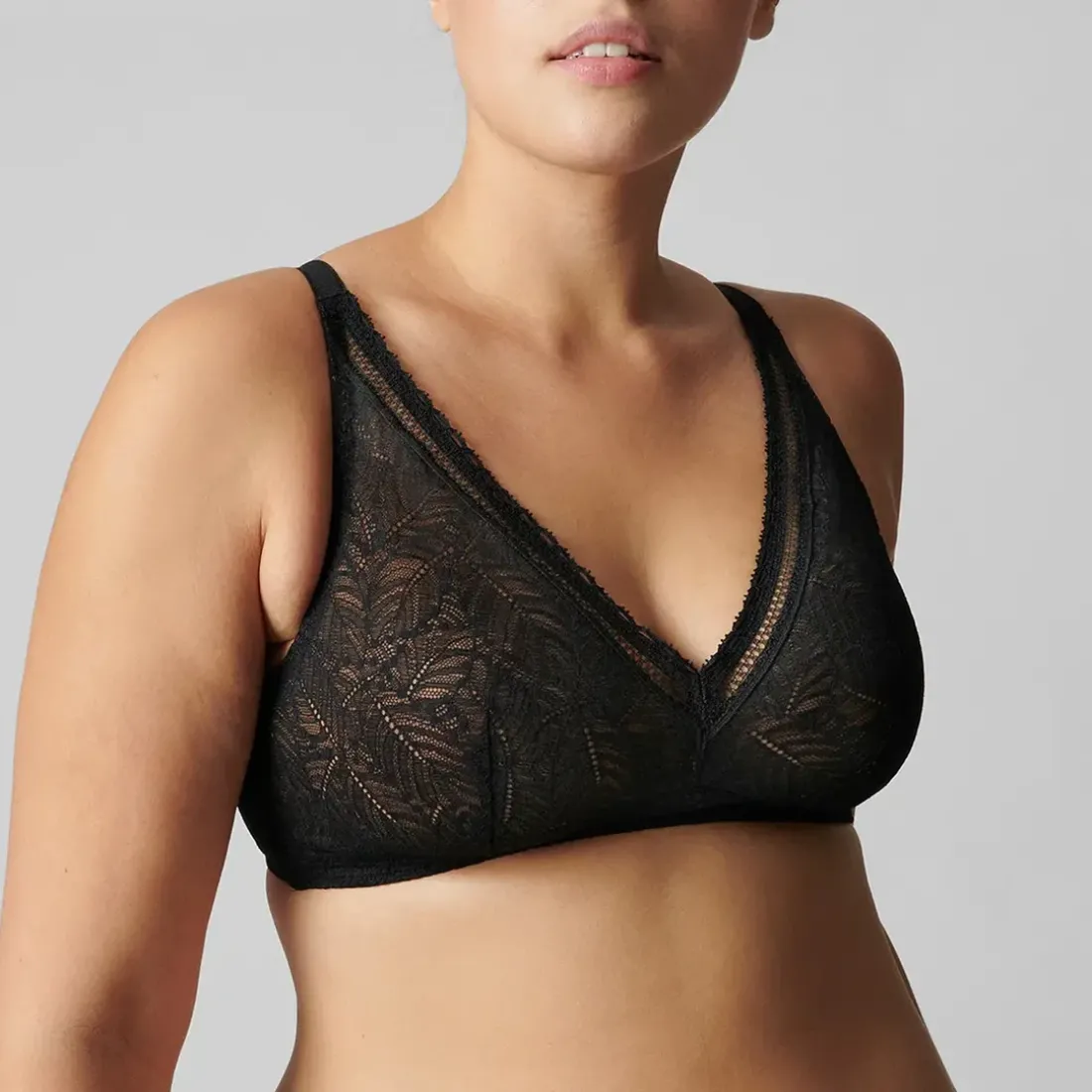 Soutien-gorge sans-armatures structuré Noir