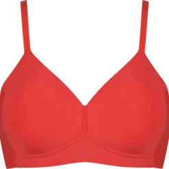 Soutien-gorge souple avec effet lissant latéral - Rouge Cayenne