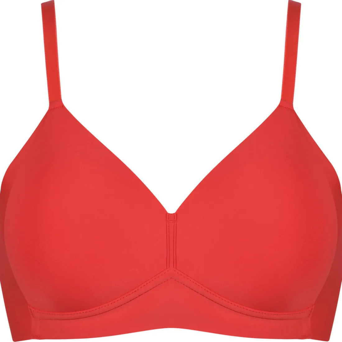 Soutien-gorge souple avec effet lissant latéral - Rouge Cayenne