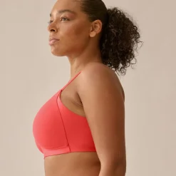 Soutien-gorge souple avec effet lissant latéral - Rouge Cayenne