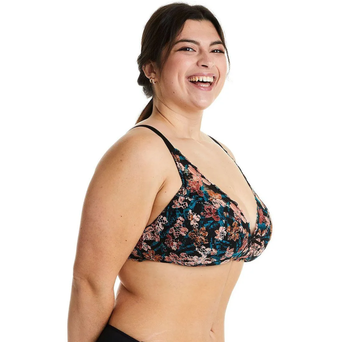 Soutien-gorge souple grand maintien - Marron