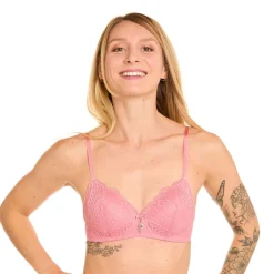 Soutien-gorge souple sans armatures rose Abeille