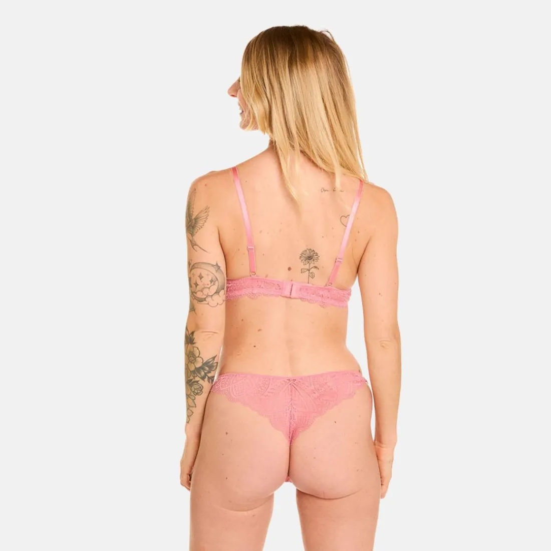 Soutien-gorge souple sans armatures rose Abeille