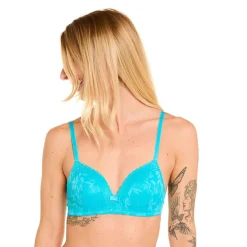 Soutien-gorge souple sans armatures turquoise Savane bleu
