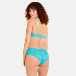 Soutien-gorge souple sans armatures turquoise Savane bleu