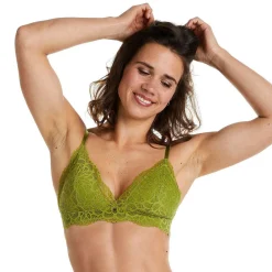 Soutien-gorge souple vert Fougère