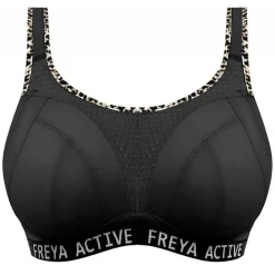 Soutien-gorge sportif sans armatures - Noir Freya Active en nylon