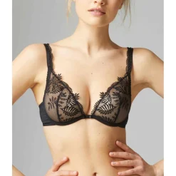Soutien-gorge Triangle Armatures - Noir Bloom