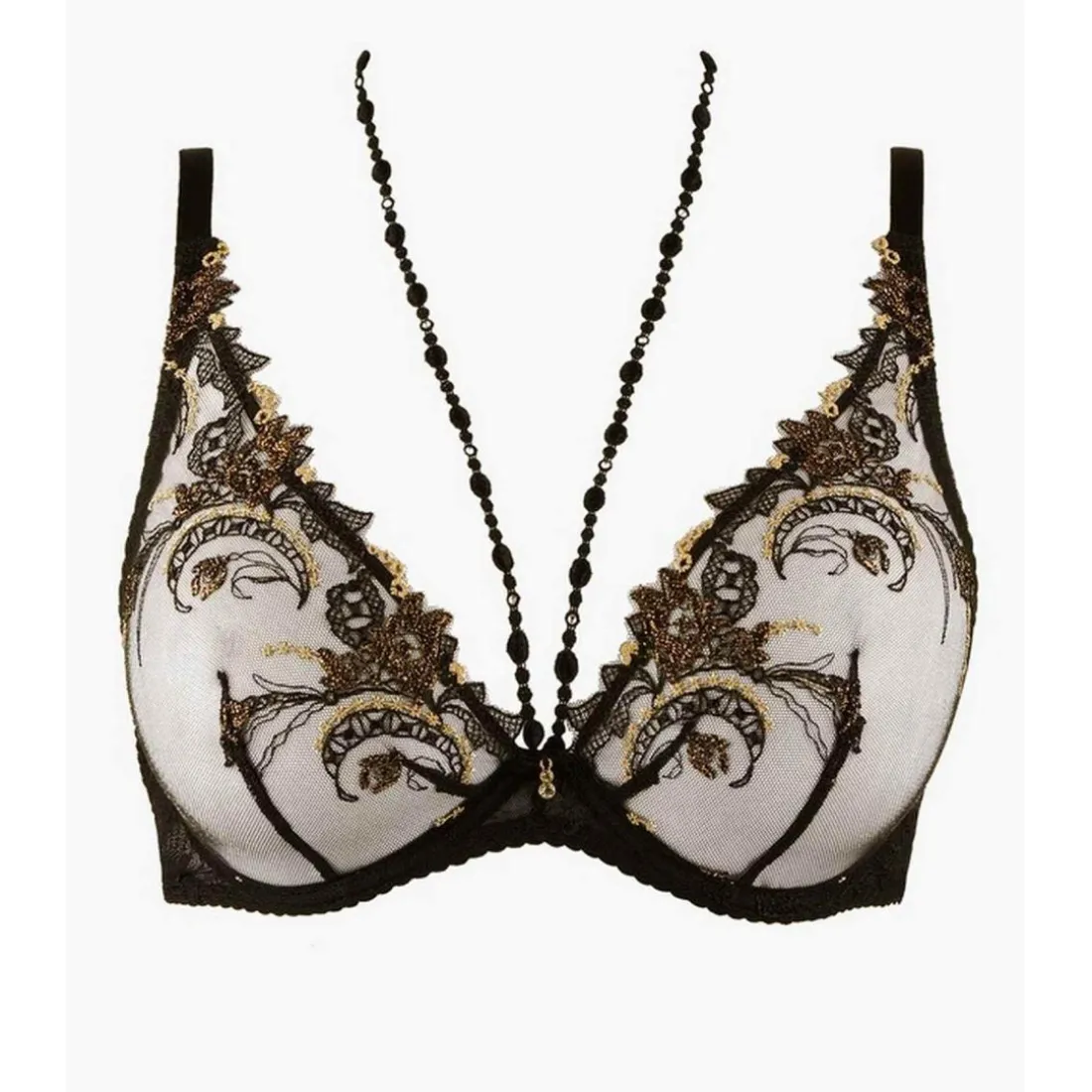 Soutien-gorge Triangle Plongeant Armature Aubade noir
