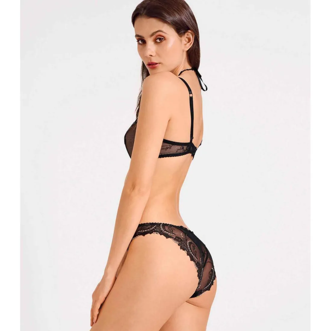 Soutien-gorge Triangle Plongeant Armature Aubade noir