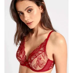 Soutien-gorge Triangle Plongeant Armature Aubade rouge