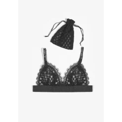 Soutien-gorge triangle Sage à dentelle noire Jade