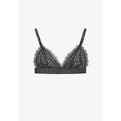 Soutien-gorge triangle Sage à dentelle noire Jade