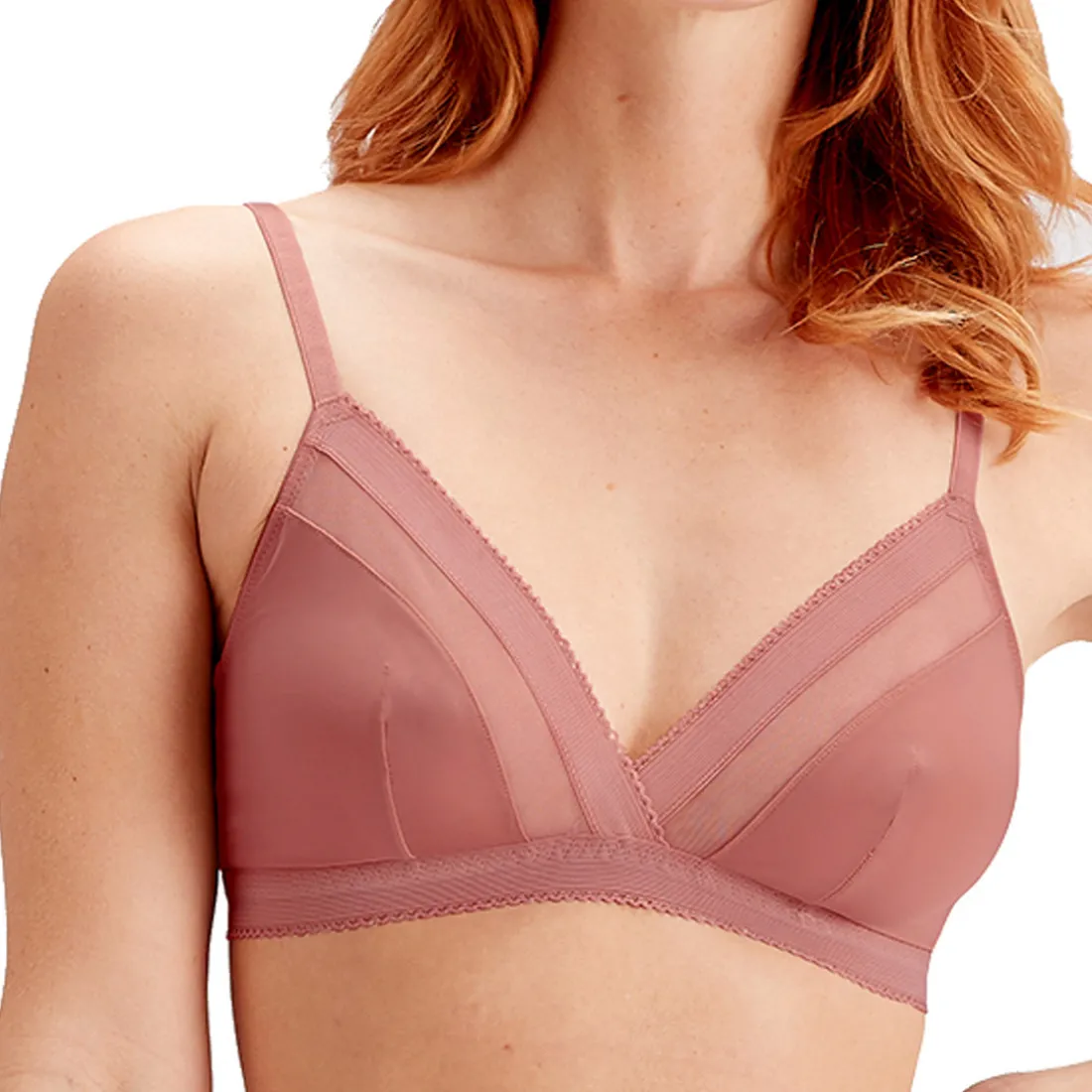 Soutien-gorge triangle sans armatures marron