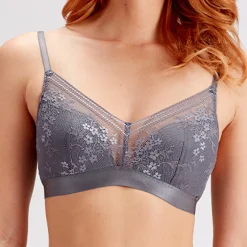 Soutien-gorge triangle sans armatures gris