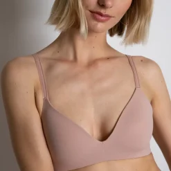 Soutien-gorge triangle sans armatures rose