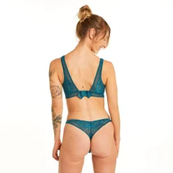 Soutien-gorge triangle sans armatures bleu Nanaya