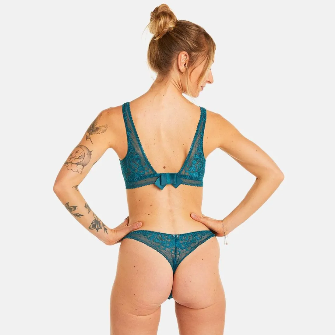 Soutien-gorge triangle sans armatures bleu Nanaya