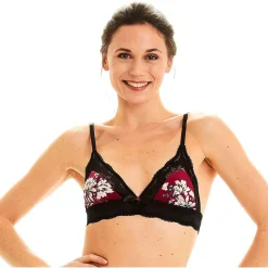 Soutien-gorge triangle sans armatures - Rouge Pomm Poire