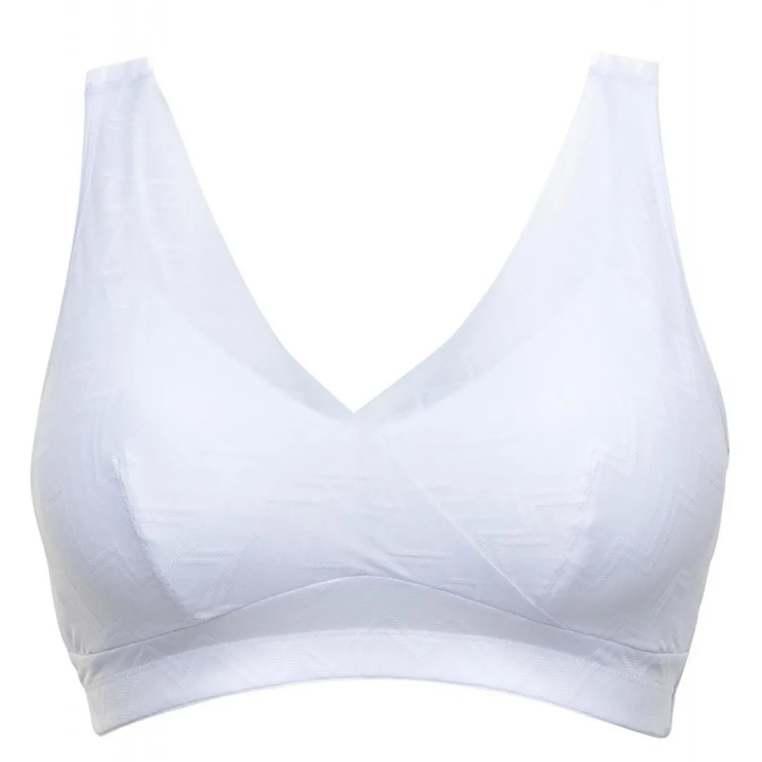 Soutien-gorge triangle sans armatures blanc