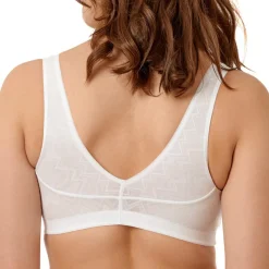Soutien-gorge triangle sans armatures blanc