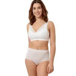 Soutien-gorge triangle sans armatures blanc