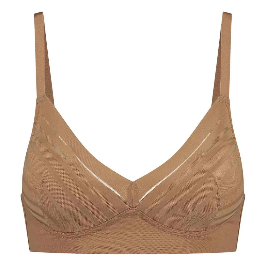 Soutien-gorge triangle sans armatures Marron Bye Bra
