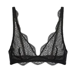 Soutien-gorge triangle sans armatures - Noir