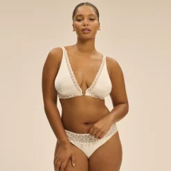 Soutien-gorge triangle sans-armatures naturel